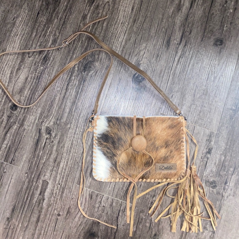 Cowhide purse/clutch